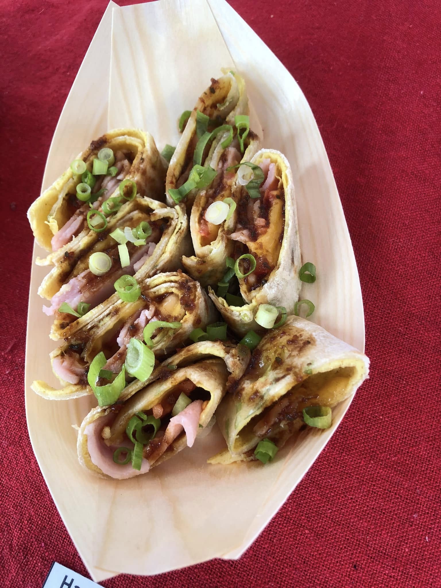 Egg & Ham Wrap Rolls