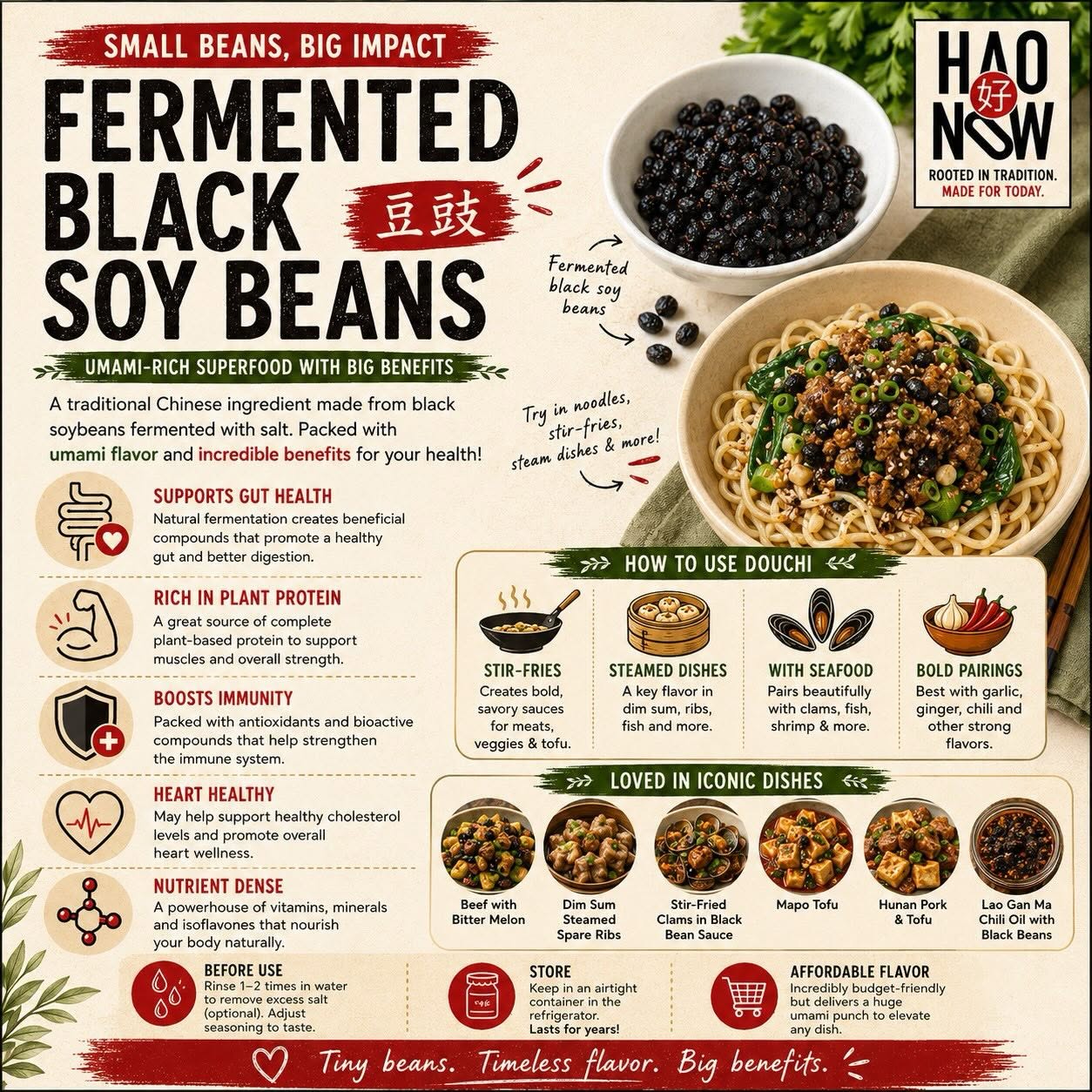 Fermented Black Soybeans (Douchi)